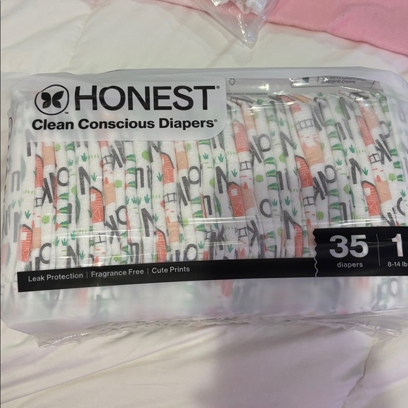 Honest Diapers with Playful Patterns Size 1 - Picture 1 of 1